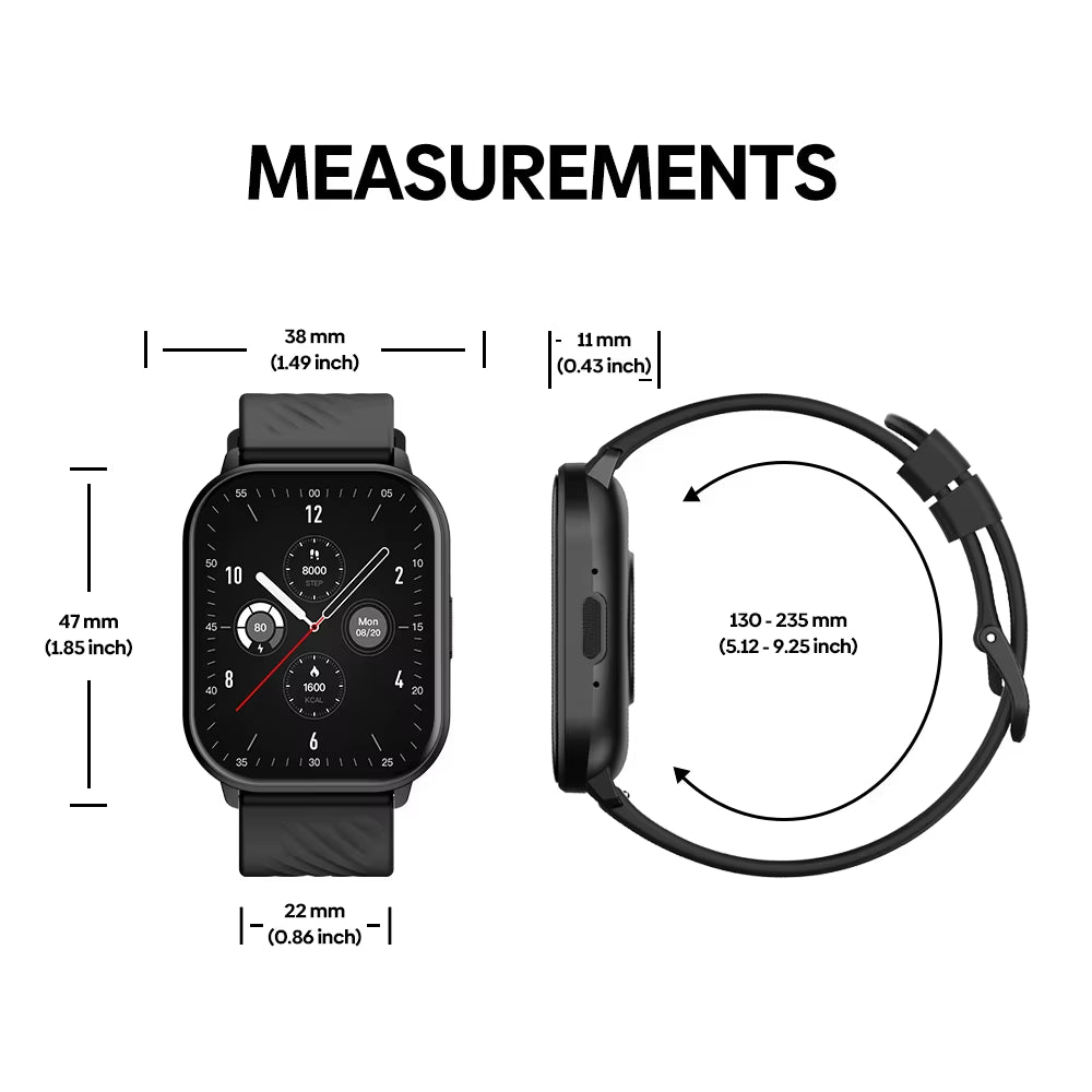 New GTS 3 Voice Calling Smart Watch Ultra-Big 2.03'' HD Screen 24H Health Monitor 100+ Sports Modes 200+ Watch Faces
