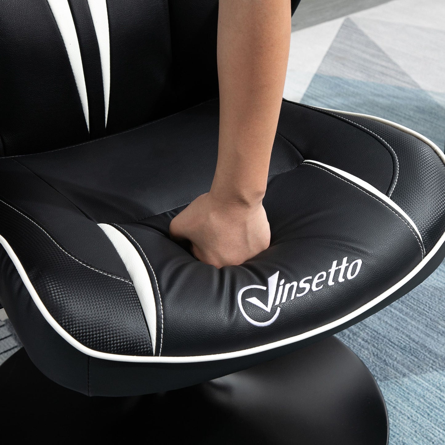 Gaming Stuhl Ergonomischer Computerstuhl Mit Wippfunktion Stahl Rot