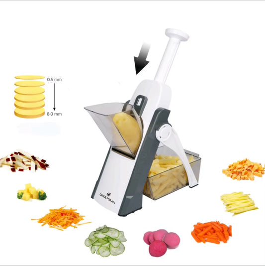 Verstellbarer Mandolinenhobel – Gemüse- und Obstschneider