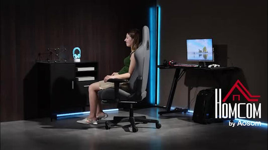 Gaming Stuhl Ergonomisch Wildlederimita