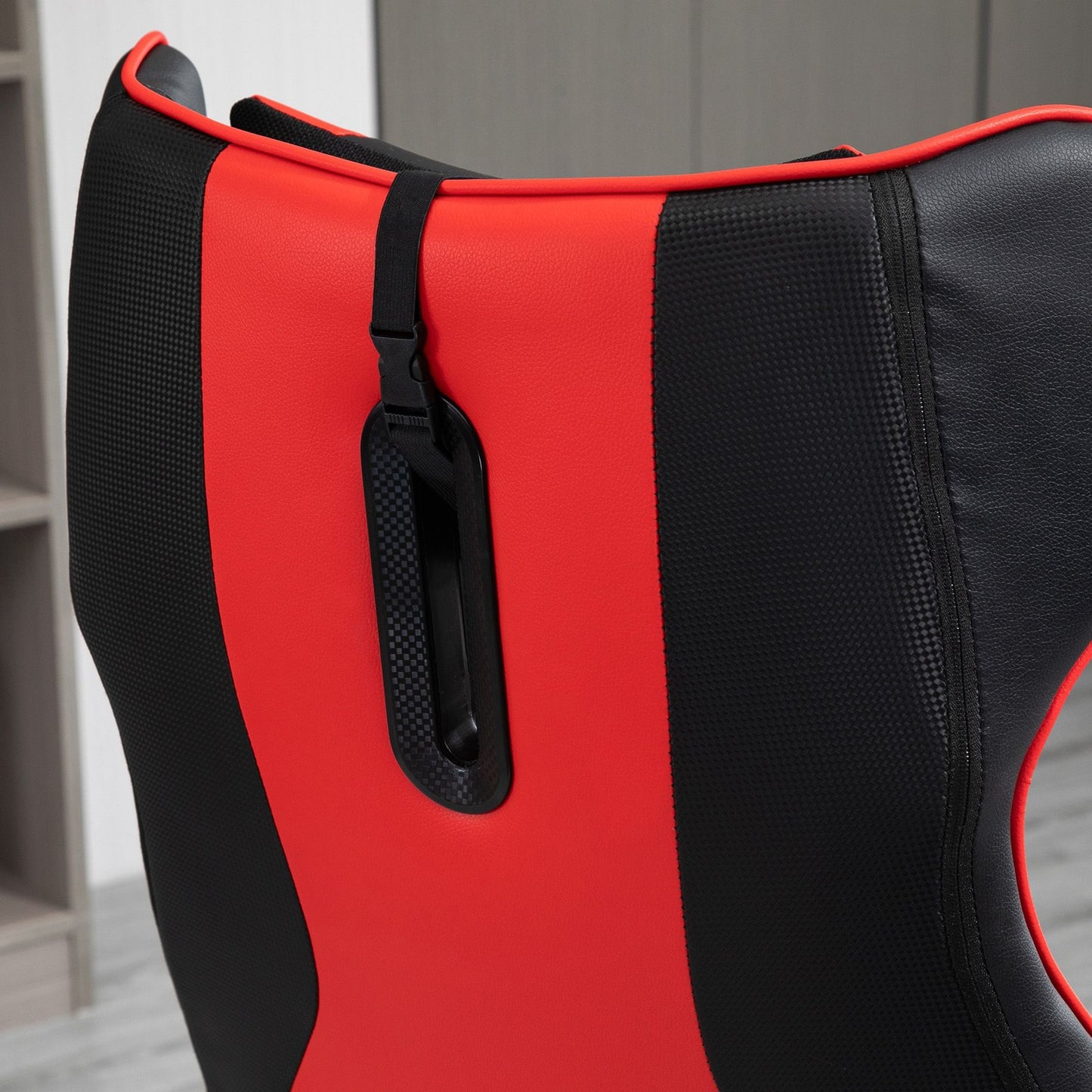 Gaming Stuhl Ergonomischer Computerstuhl Mit Wippfunktion Stahl Rot