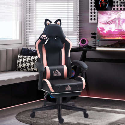 Gaming-Stuhl, Ergonomischer Gamer-Stuhl, Lendenwirbelst