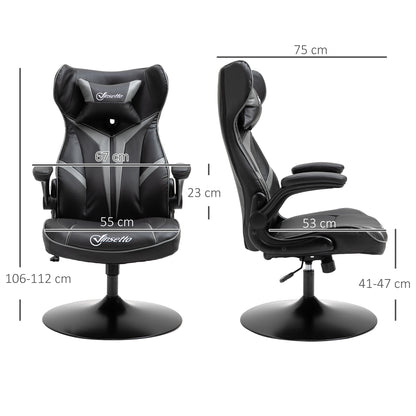 Gaming Stuhl Ergonomischer Computerstuhl Mit Wippfunktion Stahl Rot