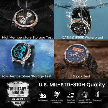 2025  TANK T3 Ultra GPS Smart Watch for Men Smartwatch Women 470Mah Battery Digital Fitness AMOLED AOD Bluetooth Watches
