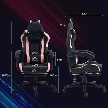 Gaming-Stuhl, Ergonomischer Gamer-Stuhl, Lendenwirbelst
