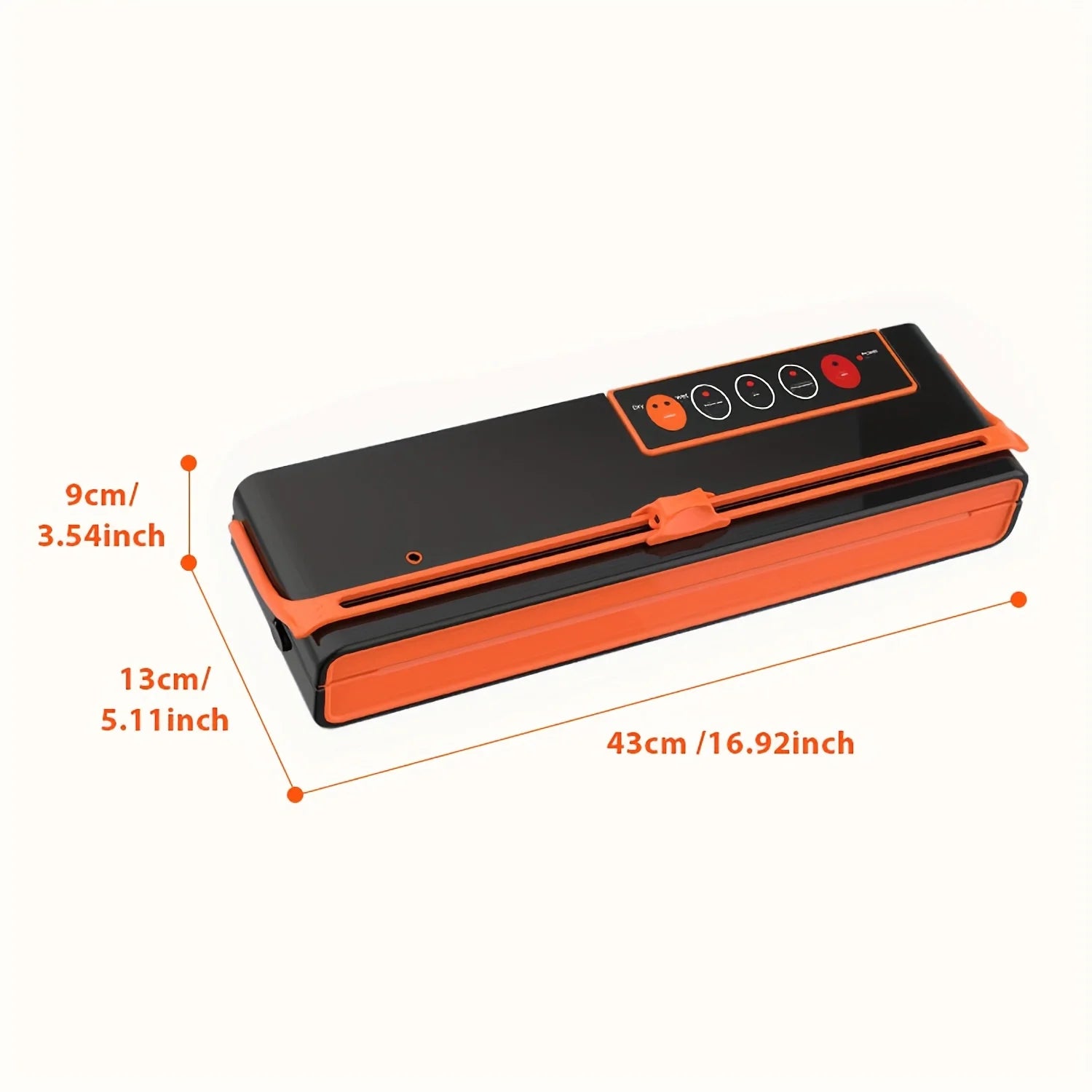 Vacuum Sealer Machine. High-Power, -70Kpa Suction. Bag Roll Holder. for 32Cm Bags. with Cutting Knife. Automatic.