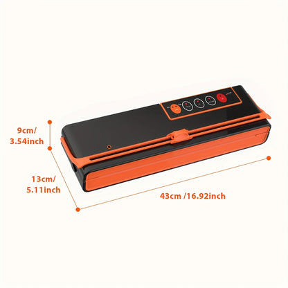 Vacuum Sealer Machine. High-Power, -70Kpa Suction. Bag Roll Holder. for 32Cm Bags. with Cutting Knife. Automatic.