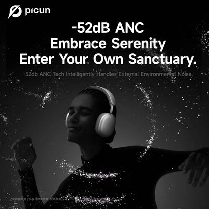 F8 Pro ANC Wireless Headphones 3D Spatial Audio Head Tracking -52Db ANC HIFI Bluetooth Headset ENC HD Mic Low-Latency APP