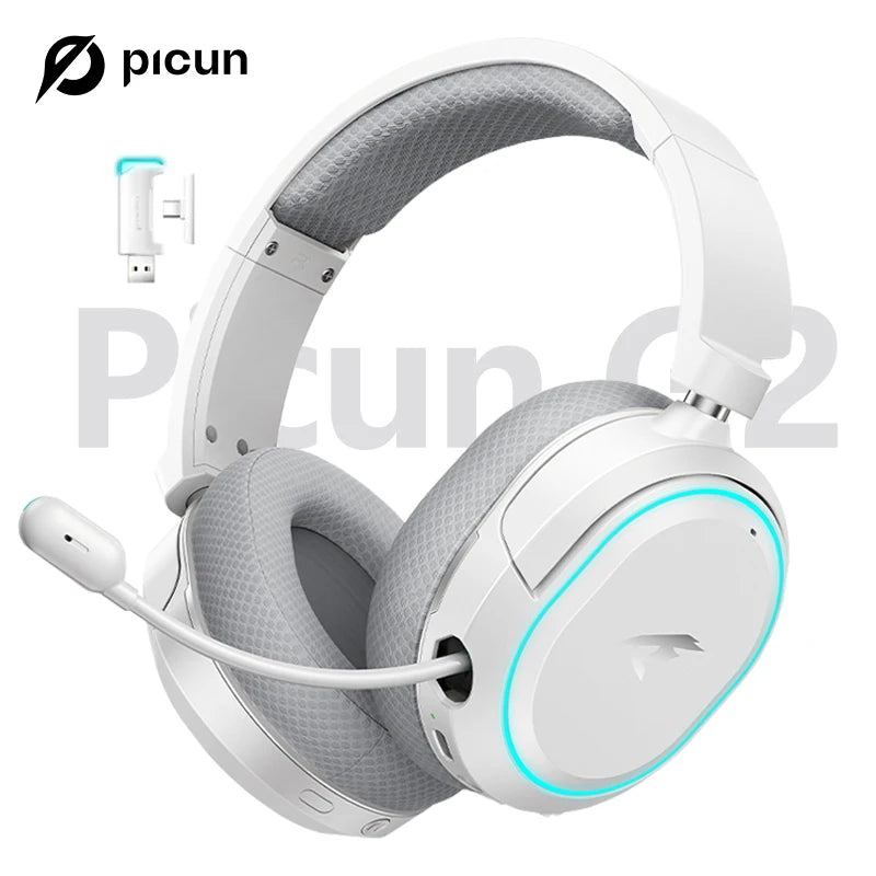 G2 2.4Ghz Bluetooth Wireless Gaming Headset for PC PS4 PS5 Phone Switch 5Ms Low Latency 7.1 Surround Wired Headset ENC Mic