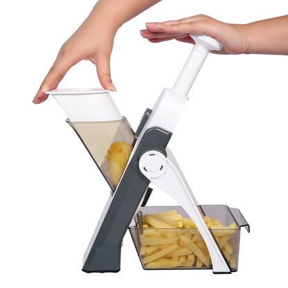Verstellbarer Mandolinenhobel – Gemüse- und Obstschneider