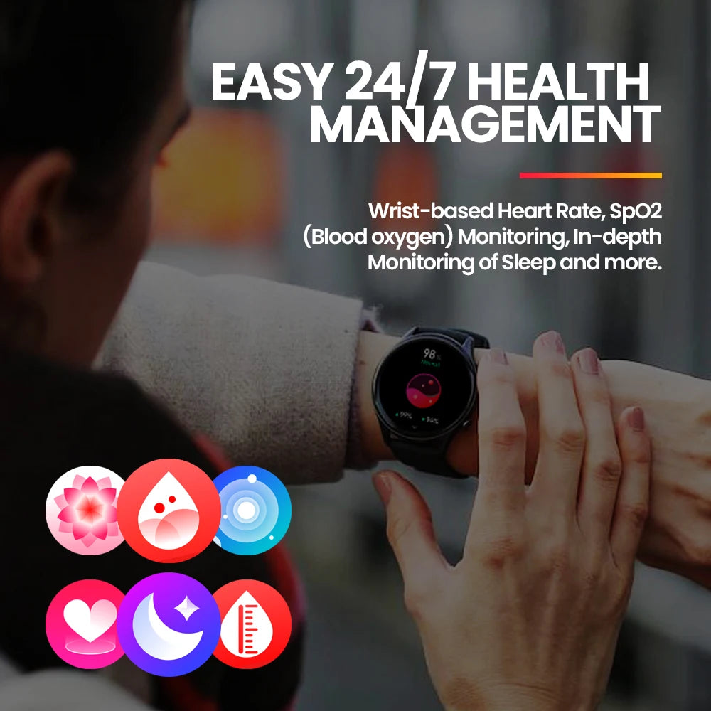 New  Btalk 3 plus Voice Calling Smart Watch 1.39'' Large HD Color Display Fitness Tracking Smartwatch for Men and Ladies