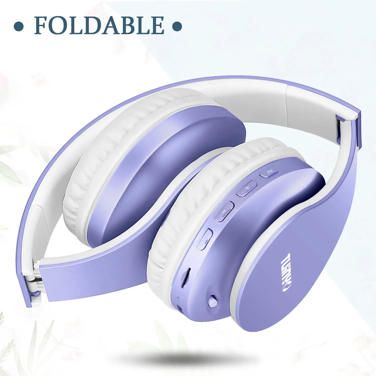 TUINYO Wireless Over-Ear Bluetooth Kopfhörer mit Mikrofon – Faltbar | Lila