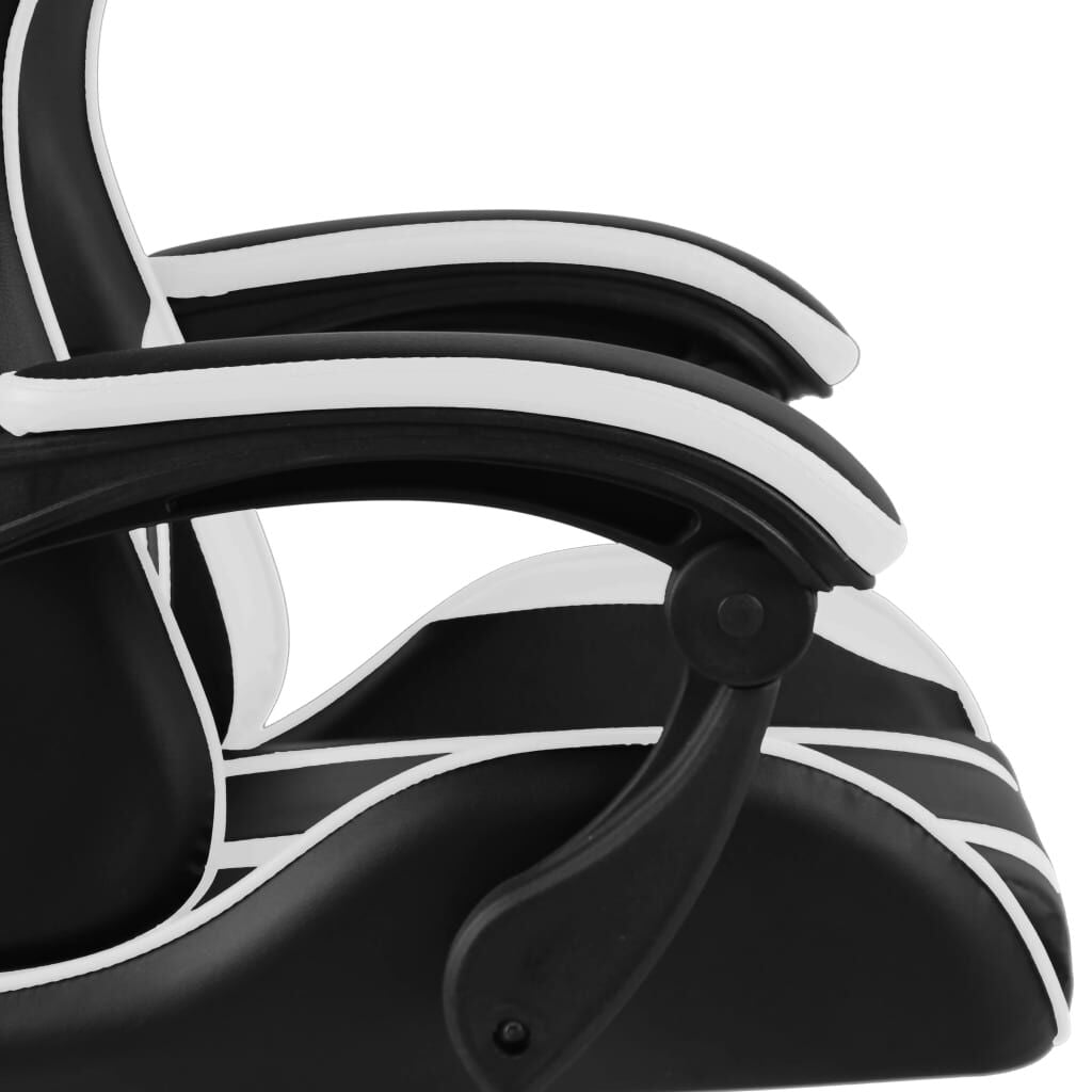 Gaming-Stuhl Schwarz Und Weiß Kunstleder