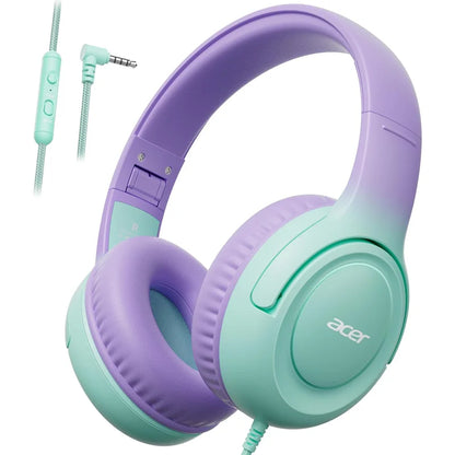 Kids Headphones Wired for School 85/94Db Volume Limiter Foldable Stereo Sound Headset for Kids Learning Tablet Ipad PC