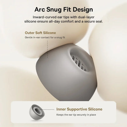Bowie MP1 ANC Bluetooth 6.0 True Wireless Earbuds -55Db Adaptive Hybrid ANC Earphones Hi-Res LDAC 6-Mic ENC In-Ear Buds