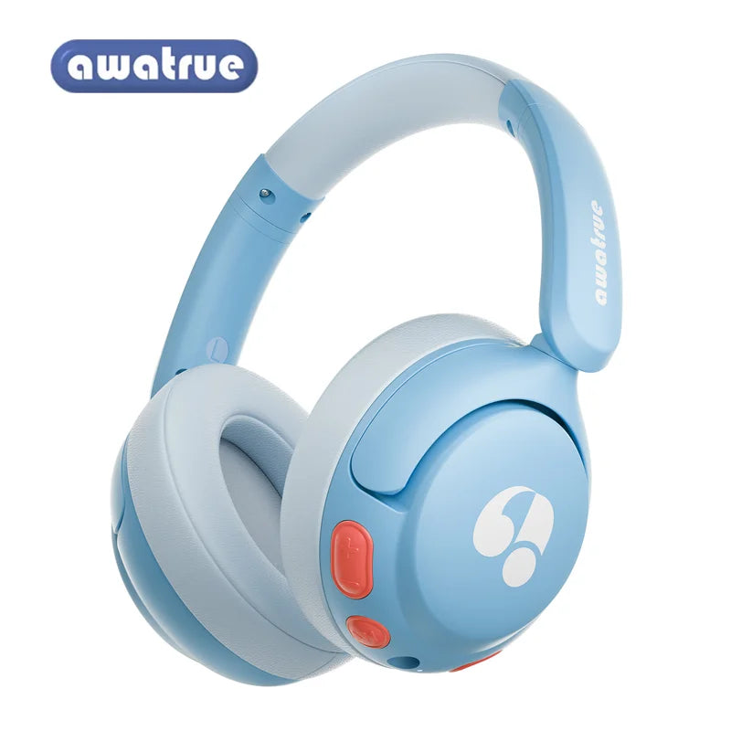 Awatrue Kids Bluetooth 5.4 Headphone 85Dba Safe Volume Lightweight Wireless Over-Ear Headsets for Ipad/Yoto Player/Tablet/School