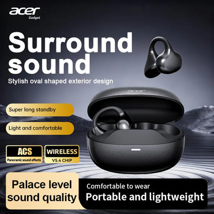 Ohr629 New 2025 Clip-On Wireless Bluetooth Headphones Noise-Cancelling Calls Hifi High-Definition Stereo Touch Control Volume Adjustment Ergonomic Design Secure Fit for Sports Running Cycling