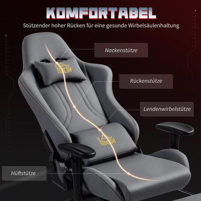 Gaming Stuhl Ergonomisch Wildlederimita