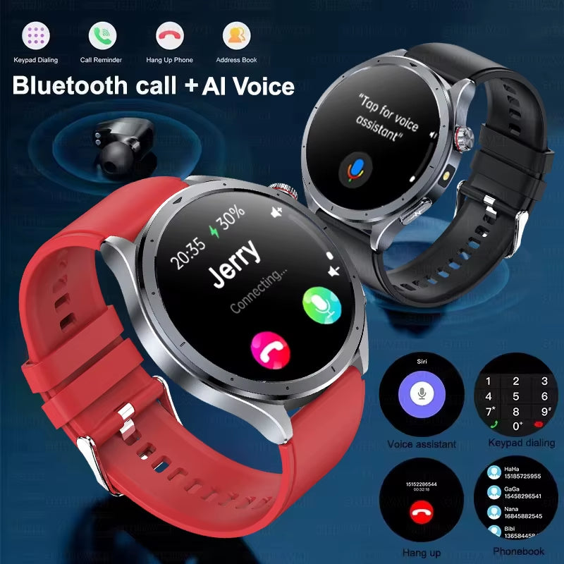 2026 New Body Fat Analysis Health Smart Watch ECG+PPG Uric Acid Blood Pressure Blood Oxygen Clock Call Smart Watch for Men Women