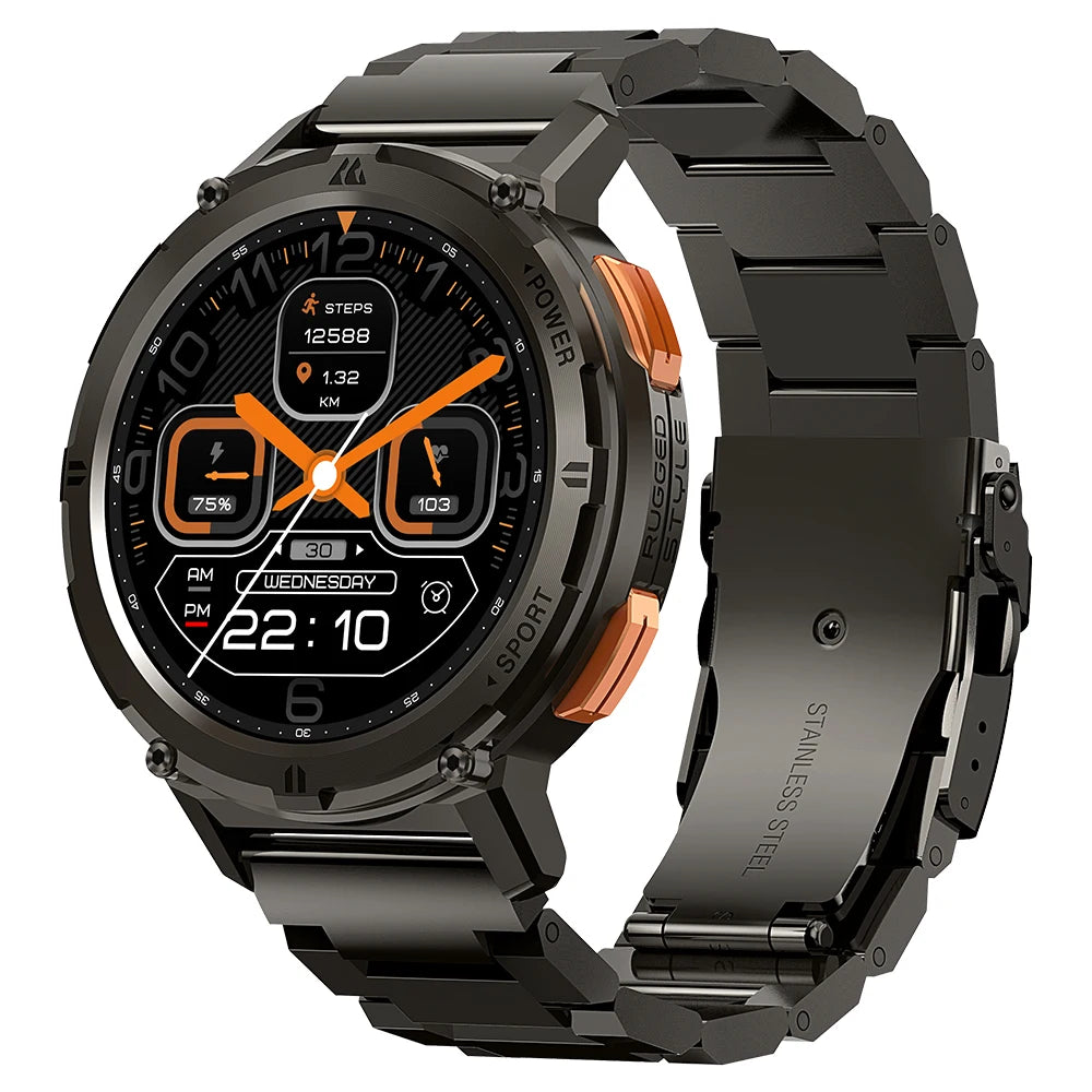 2025 Original  TANK T2 Smart Watches for Men Watches AMOLED AOD Smartwatch Bluetooth Call Electronic Men'S Smart Watch