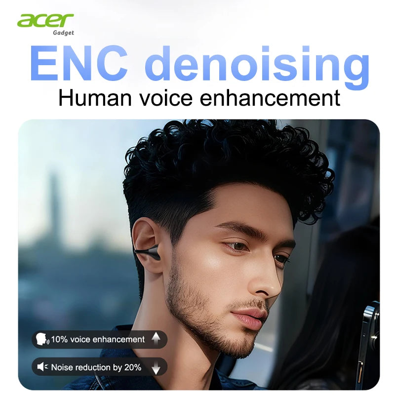 Ohr629 New 2025 Clip-On Wireless Bluetooth Headphones Noise-Cancelling Calls Hifi High-Definition Stereo Touch Control Volume Adjustment Ergonomic Design Secure Fit for Sports Running Cycling
