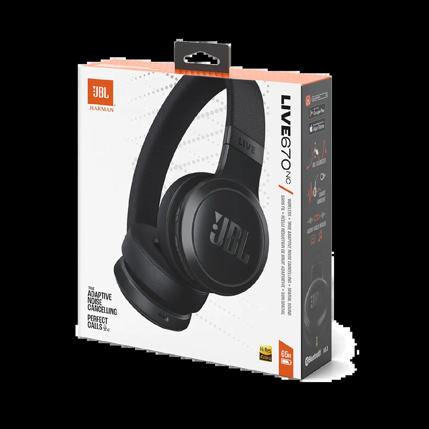 JBL Live 670NC, Wireless On-Ear Headphones with True Adaptive Noise Cancelling