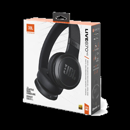 JBL Live 670NC, Wireless On-Ear Headphones with True Adaptive Noise Cancelling