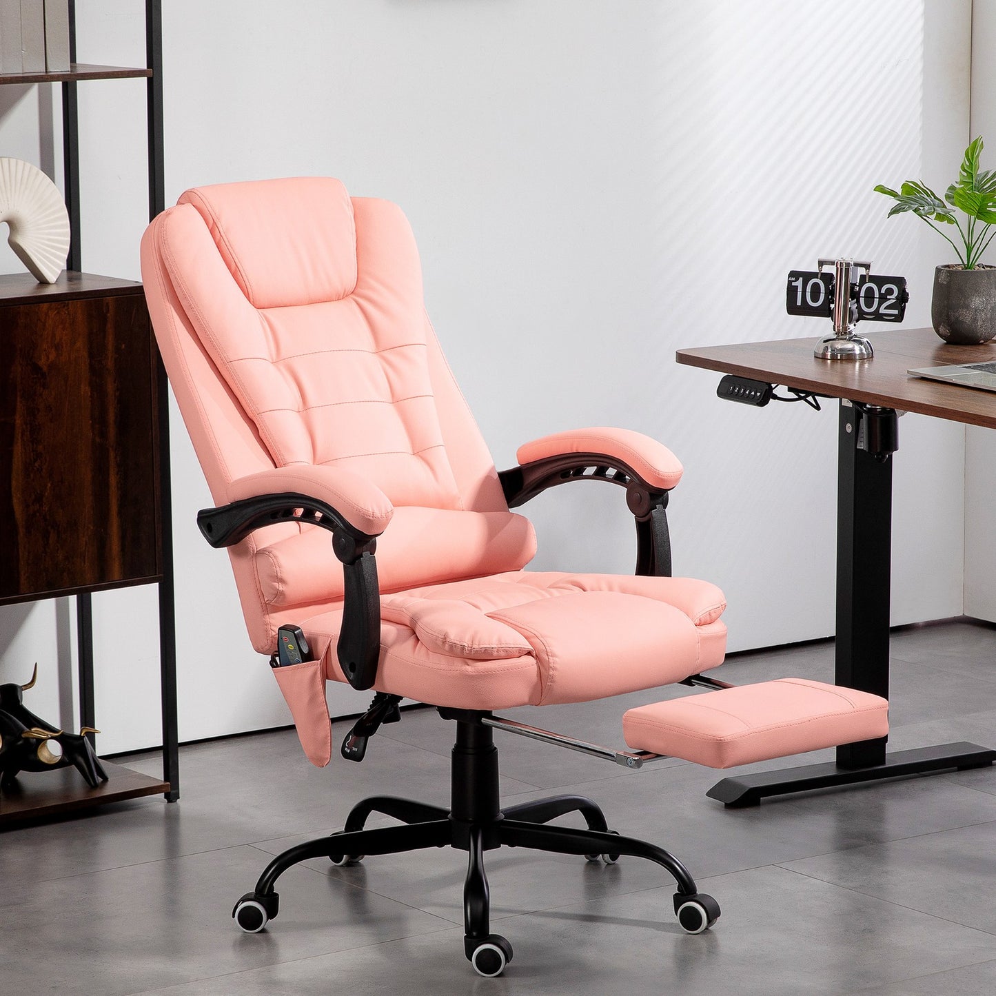 Bürostuhl Mit 7 Punkt Massage, Ergonomischer Gaming Sessel Mit Liegefunktion
