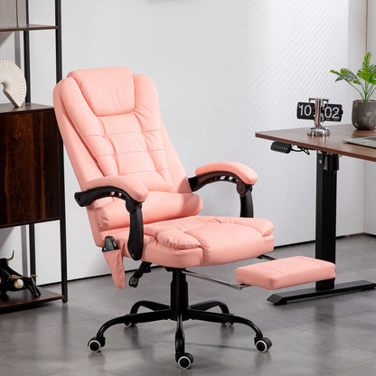 Bürostuhl Mit 7 Punkt Massage, Ergonomischer Gaming Sessel Mit Liegefunktion