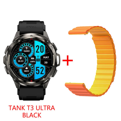 2025  TANK T3 Ultra GPS Smart Watch for Men Smartwatch Women 470Mah Battery Digital Fitness AMOLED AOD Bluetooth Watches