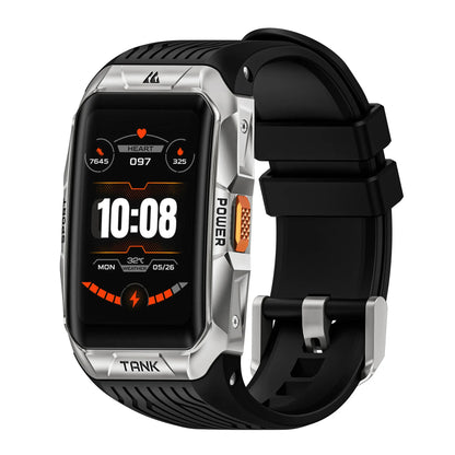 2025  TANK X2 Rugged Smart Watch for Men 3D Curved Screen AMOLED AOD 5ATM IP69K Waterproof Bluetooth Call AI Assistant