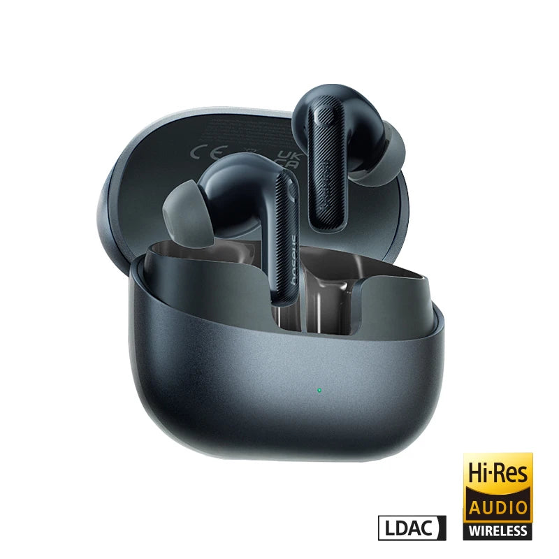 EP10 Pro ANC Earbuds Wireless Bluetooth 6.0 Earphones 50Db Realtime Adaptive Headphones 6 Mic Hi-Res LDAC IP55 Ear Buds