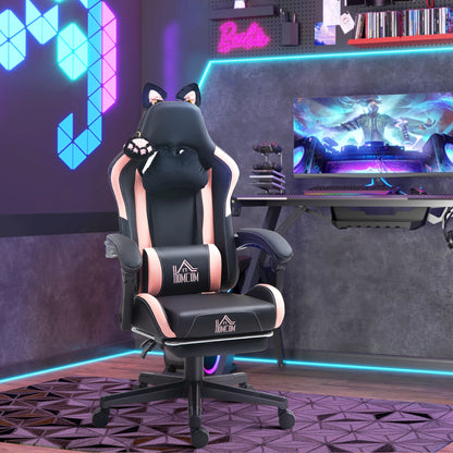 Gaming-Stuhl, Ergonomischer Gamer-Stuhl, Lendenwirbelst