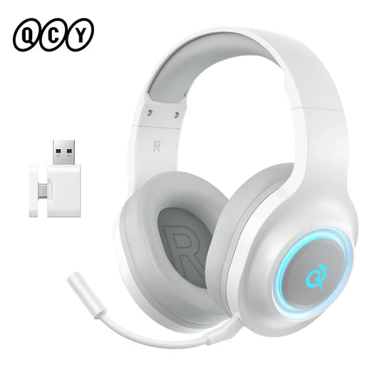 Heroad V200 Gaming over Ear Headphone Wireless Bluetooth 6.0 with Mic 50Mm Driver 7.1 Surround Sound Dynamic EQ RGB Headset
