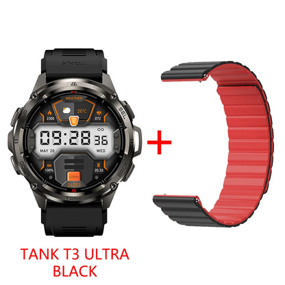 2025  TANK T3 Ultra GPS Smart Watch for Men Smartwatch Women 470Mah Battery Digital Fitness AMOLED AOD Bluetooth Watches