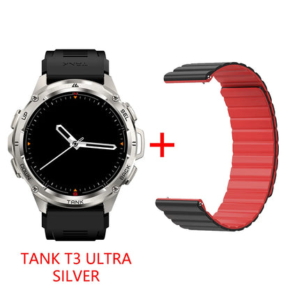 2025  TANK T3 Ultra GPS Smart Watch for Men Smartwatch Women 470Mah Battery Digital Fitness AMOLED AOD Bluetooth Watches