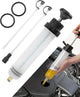 500CC Oil Extractor Pump,Car Accessories Oil Extractor,Automotive Manual Fluid Extractor Pump with 2 Transparent Hose,Used for P