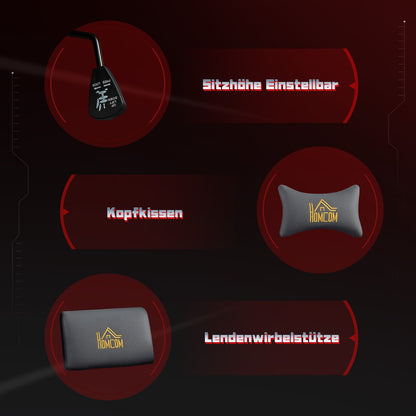 Gaming Stuhl Ergonomisch Wildlederimita