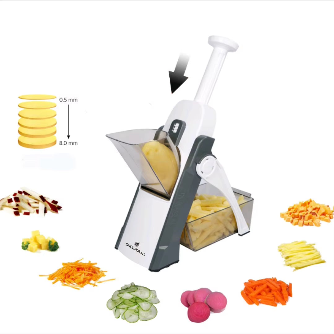 Verstellbarer Mandolinenhobel – Gemüse- und Obstschneider