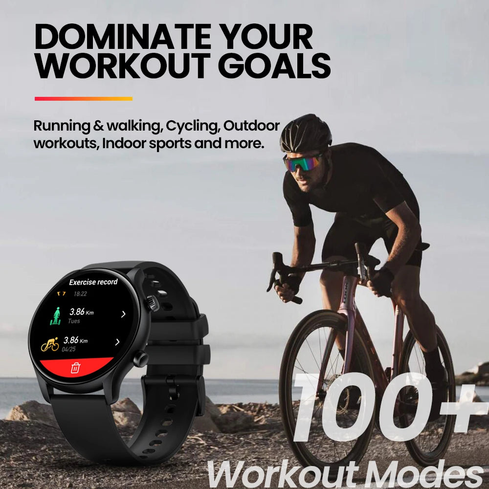 New  Btalk 3 plus Voice Calling Smart Watch 1.39'' Large HD Color Display Fitness Tracking Smartwatch for Men and Ladies