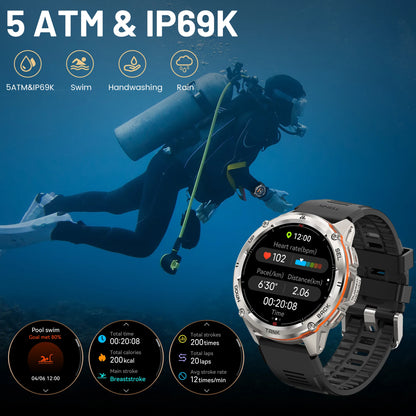 2025  TANK T3 Ultra GPS Smart Watch for Men Smartwatch Women 470Mah Battery Digital Fitness AMOLED AOD Bluetooth Watches