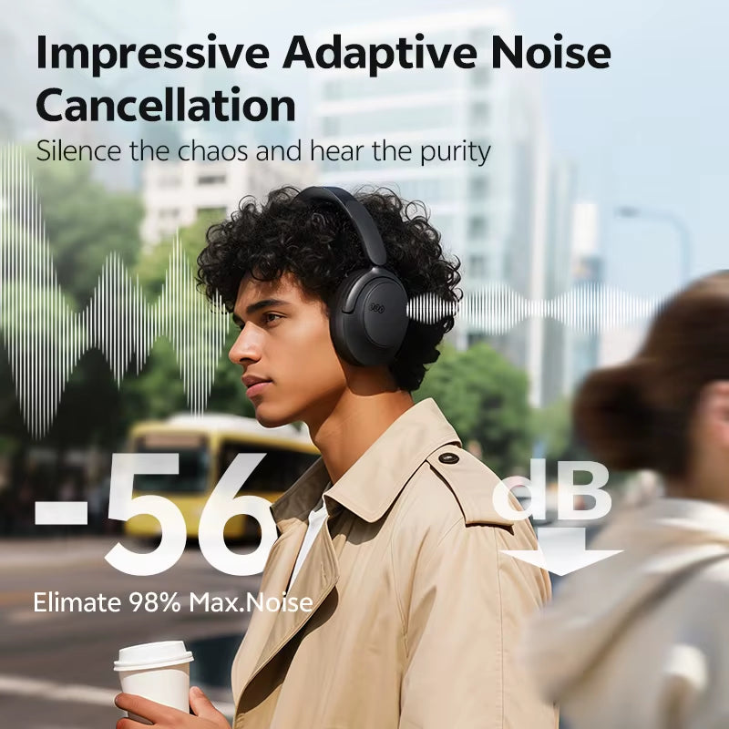 BH25H3SA -56Db Adaptive ANC over Ear Headphone Hi-Res LDAC Spatial Sound H3S Wireless Bluetooth 6.0 Dual Driver Headsets