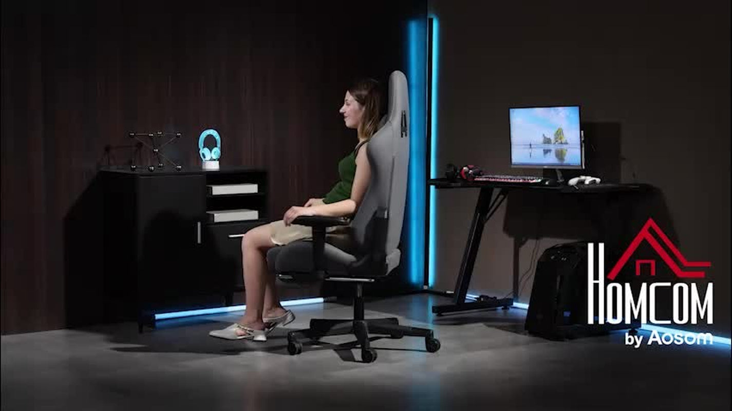 Gaming Stuhl Ergonomisch Wildlederimita