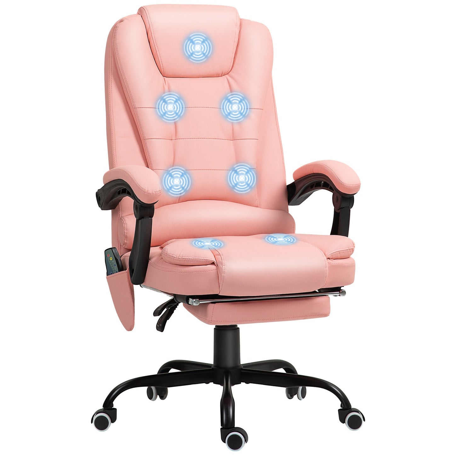 Bürostuhl Mit 7 Punkt Massage, Ergonomischer Gaming Sessel Mit Liegefunktion