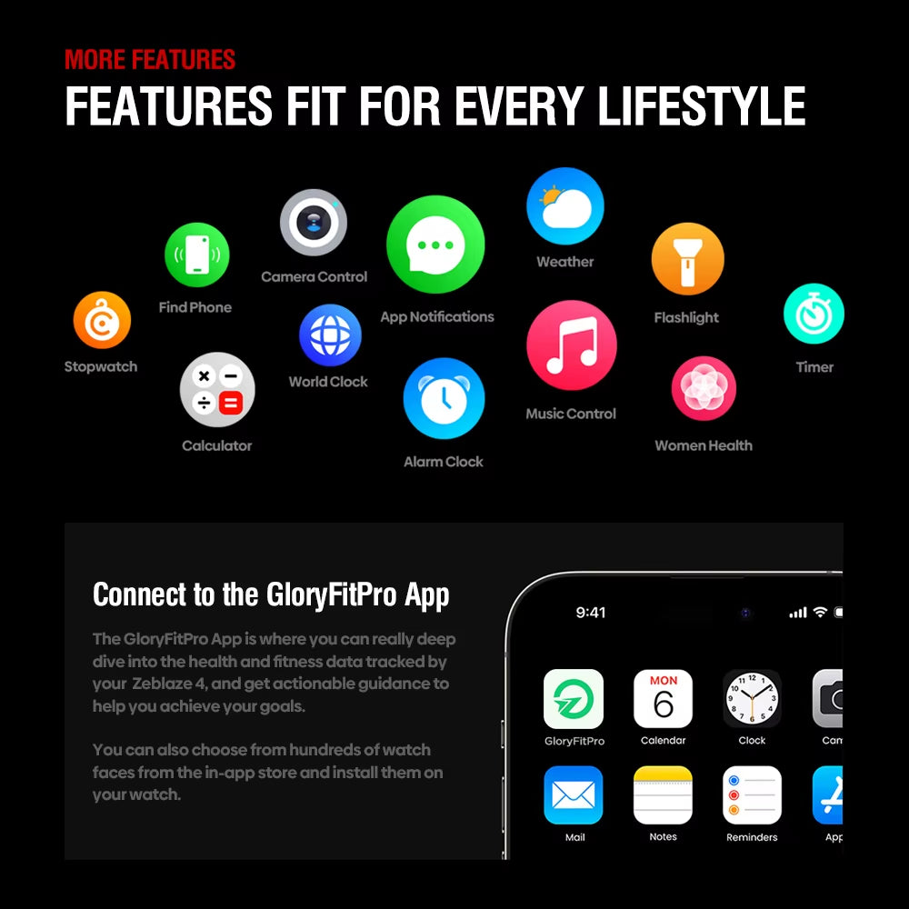 NEW  Stratos 4 GPS Smart Watch 1.43 AMOLED Display Built-In Compass Barometric Altimeter Flashlight Voice Call Smartwatch