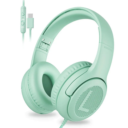 AWATRUE AT2 Headset,3.5Mm Surround Stereo Gaming Headphones with Mic Soft Memory Earmuffs for Pc,Laptop,Kids for School Toddler