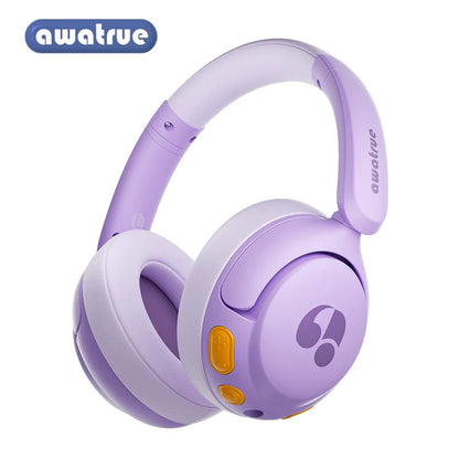 Awatrue Kids Bluetooth 5.4 Headphone 85Dba Safe Volume Lightweight Wireless Over-Ear Headsets for Ipad/Yoto Player/Tablet/School