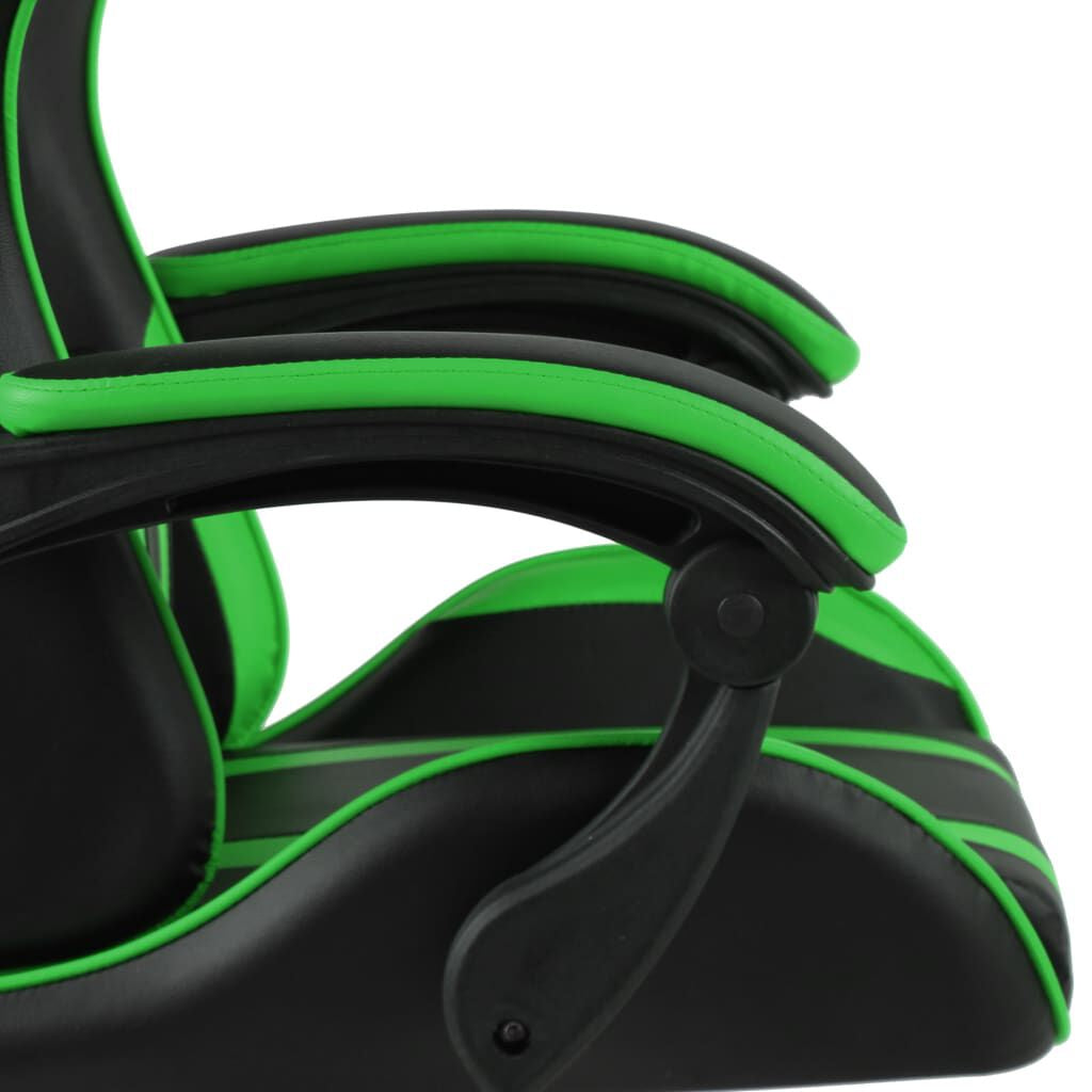 Gaming-Stuhl Schwarz Und Grün Kunstleder
