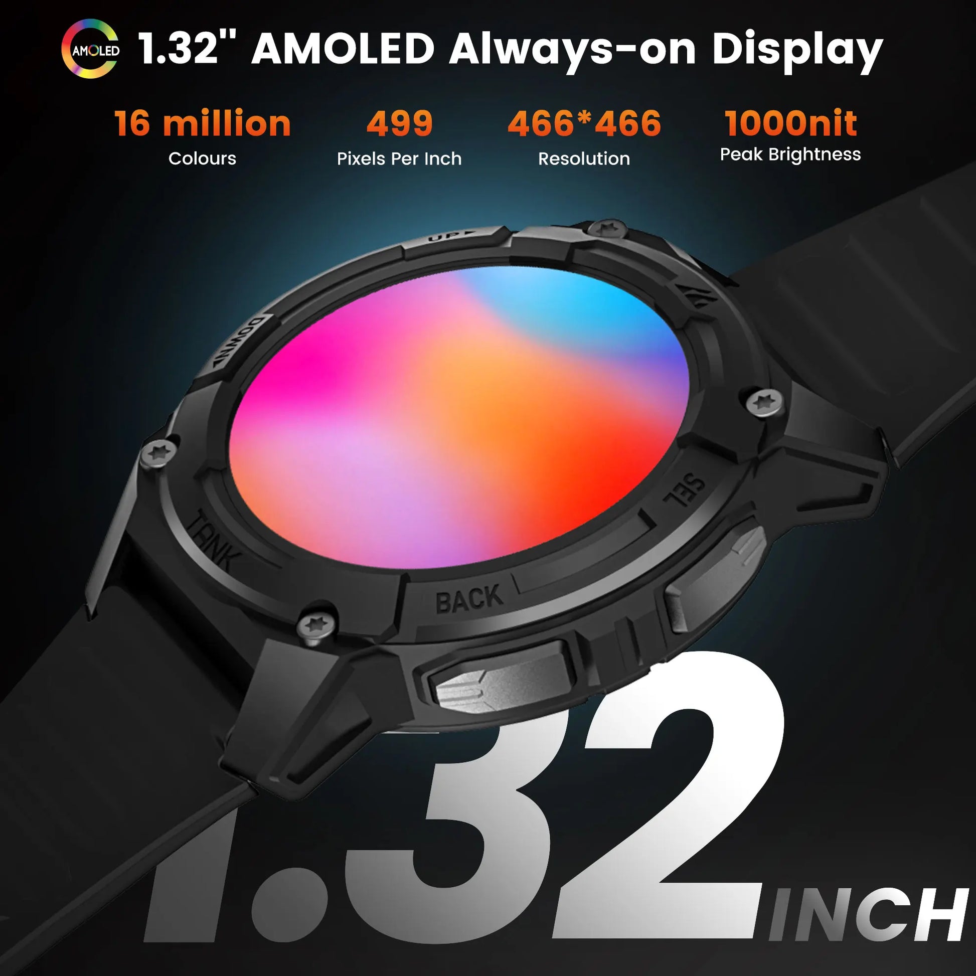 TANK S2 GPS Smart Watches for Women Altimeter Barometer Compass Bluetooth Call AMOLED IP69K Waterproof Digital Smartwatch