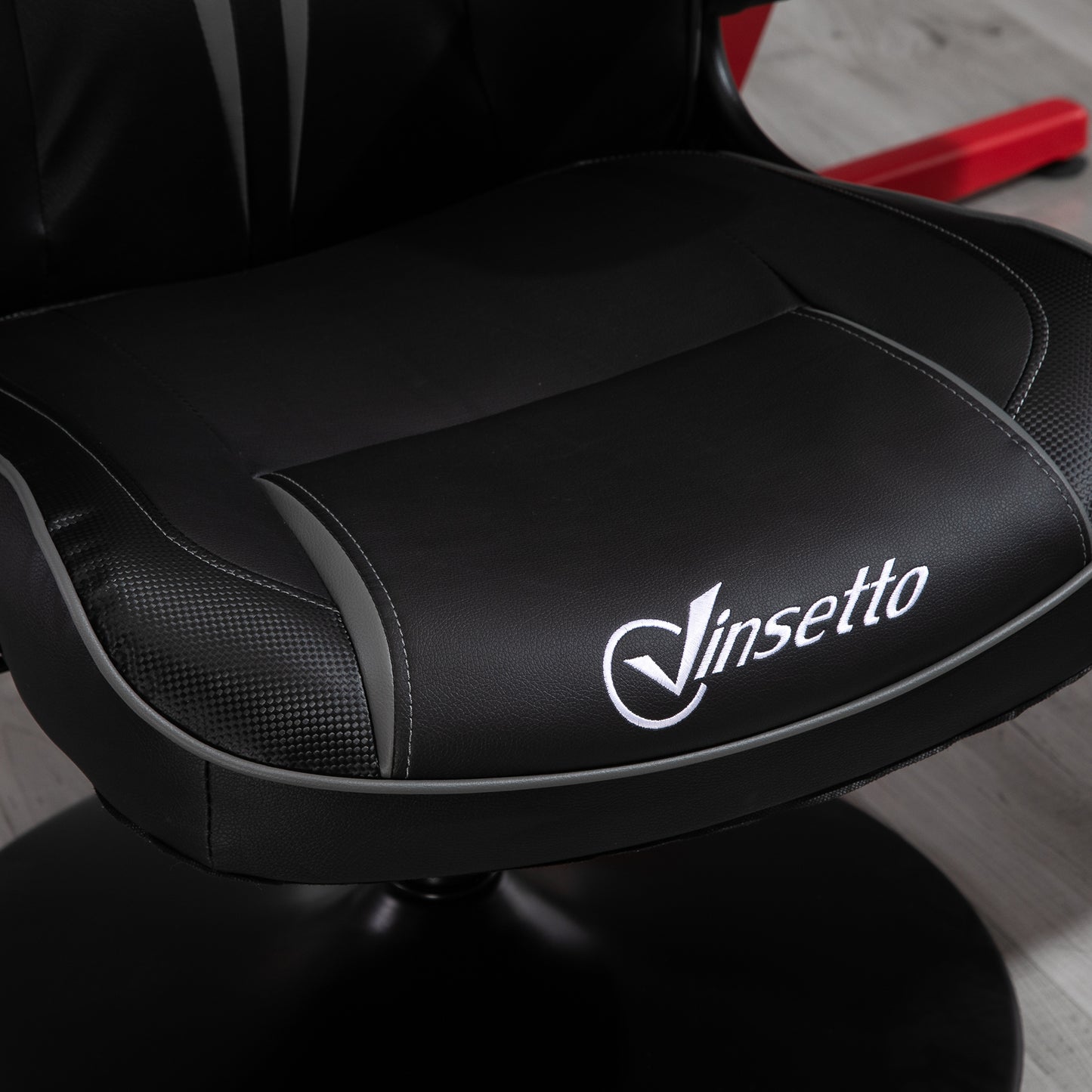 Gaming Stuhl Ergonomischer Computerstuhl Mit Wippfunktion Stahl Rot